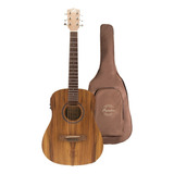 Guitarra Electroacustica Bamboo Travel Koa 34 Incluye Funda Color Marrón Material Del Diapasón Nogal Orientación De La Mano Diestro