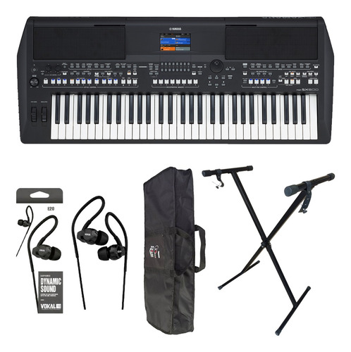 Teclado Arranjador Yamaha Psr Sx600 + Capa + Suporte + Fone