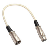 Cable De Audio Para Micrófono De 30 Cm, 3 Pines, Xlr Machos
