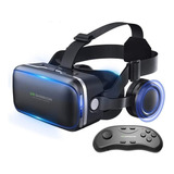 Gafas De Realidad Virtual 3d Con Audífonos A Control Remoto