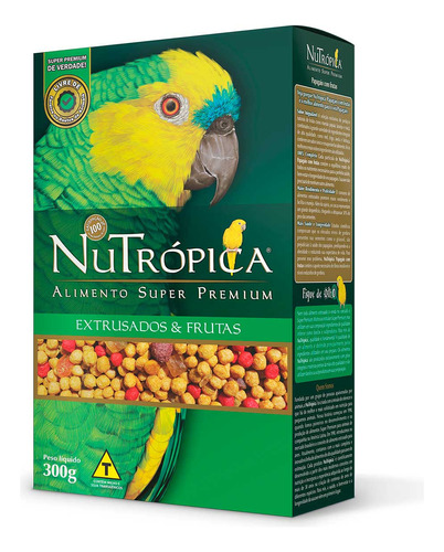 Nutrópica Papagaio Com Frutas - 300g