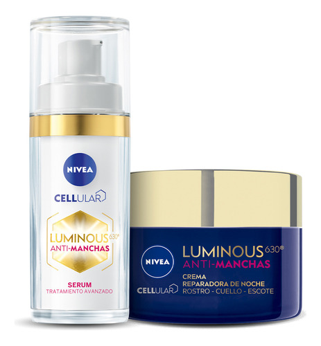 Kit - Nivea Luminous 630 Antimanchas Serum + Crema De Noche