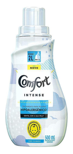 Amaciante Concentrado Comfort Hipoalergênico Intense 500ml