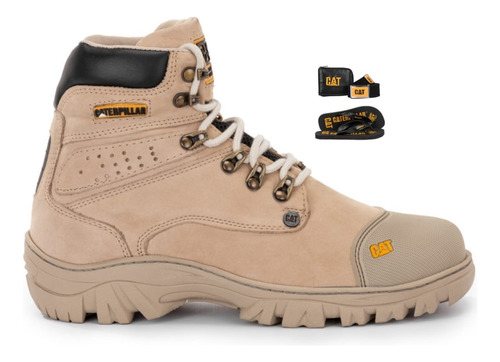 Bota Cat Masculino Conforto Trabalho Resistente +brindes