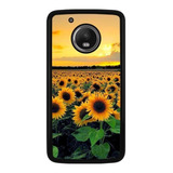 Funda Case Para Motorola Moto Girasoles Flores 02