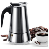 Cafetera Italiana Espresso De 9 Tazas 450ml Acero Inoxidable