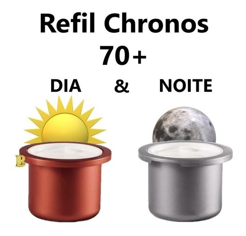 Kit Refil Chronos Antissinais 70+ (dia E Noite) Natura - 40g