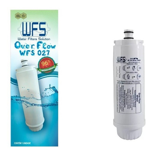 Refil Filtro Wfs027 Over Flow Para Purificador De Água Ibbl