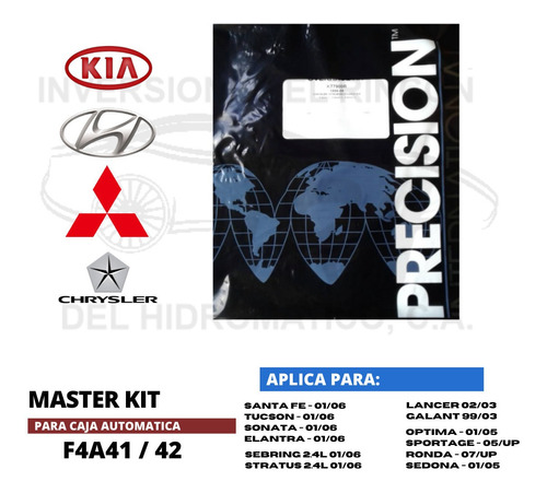 Master Kit F4a41 / F4a42 Tucson Elantra Lancer Kia Sportage Foto 2