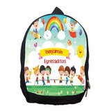 Mochila Jardín Egresadito Personalizada Todos Los Personajes