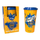 Vaso Tapa Cafe Plástico Mug Con Tapa Boca Juniors Xeneize