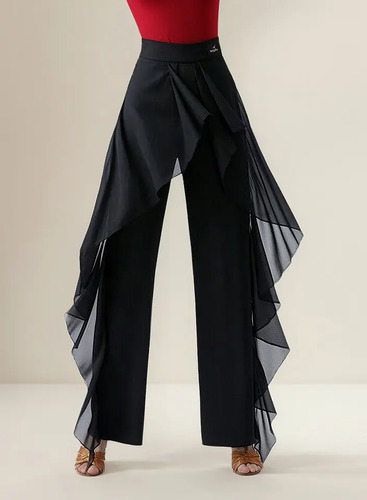 - Pantalones De Baile Latino Para Mujer, Pantalones Anchos