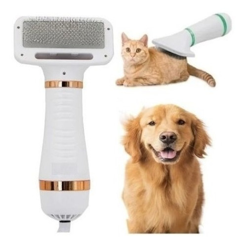 Secador Pelos Escova Tosar Pets Banho Seca Cachorros Gatos