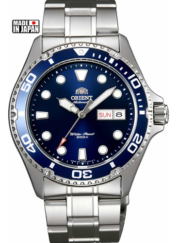 Relógio Orient Ray 2 Diver Automático Faa02004b9 Azul