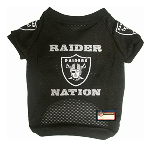 Pets First Oak-4000-sm Raiders Camiseta Raglán, Multicolor,