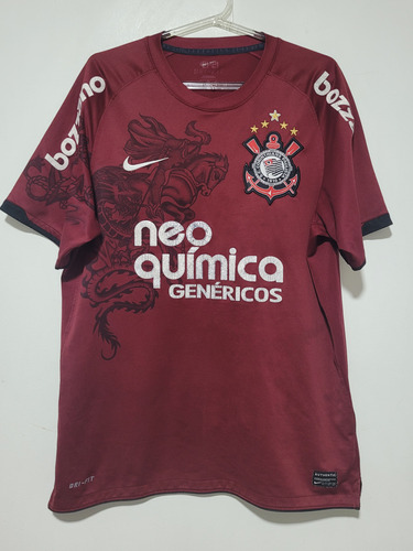 Camisa Nike Corinthians São Jorge Grená 2011 P/restauração 
