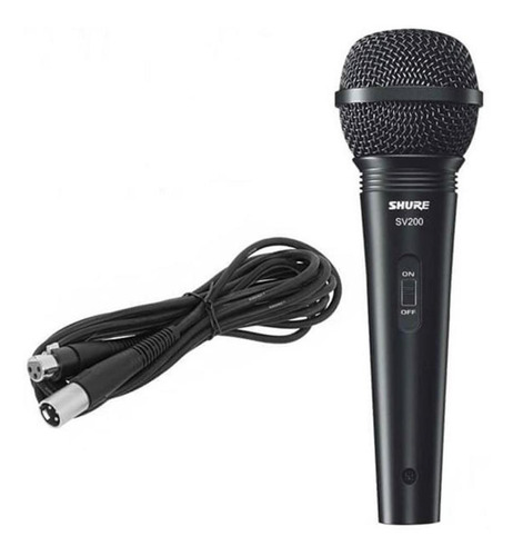 Microfone Para Vocal Com Cabo Sv200 - Shure St