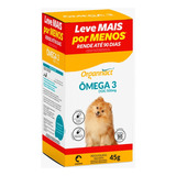 Suplemento Omega 3 Dog 500mg Organnact 90 Comprimidos