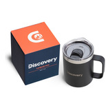 Taza Termica Tapa Magnetic Slider 350 Ml Termo Mug Discovery Color Negro Taza Térmica 350 Ml