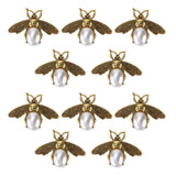 Broche Pearl Pins Multiusos Con Forma De Abeja Melífera, 10