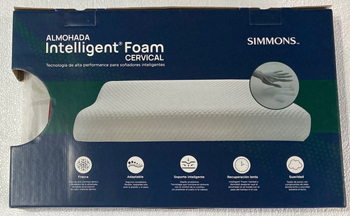 Almohada Cervical Simmons Intelligent Foam Backtherapy Plus 