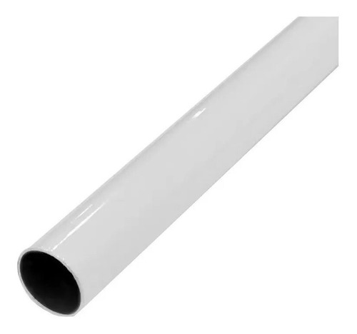 Barral Para Cortina  Hierro Metal 3/4 19 Mm 2 Metros Blanco