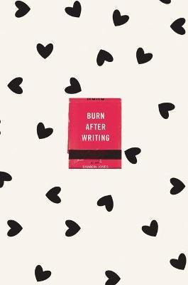 Libro Burn After Writing (hearts)