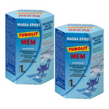 Massa Epoxi Tubolit Mem 1kg Cola Azulejo De Piscina Kit C/2