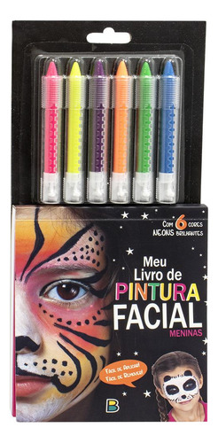 Meu Livro De Pintura Facial: Meninas, De Brijbasi. Editora Brasileitura, Capa Mole, Edição 1 Em Português, 2024