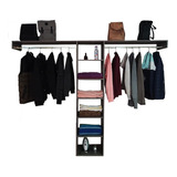 Closet Ropero Organizador Moderno Minimalista Con Entrepaños