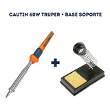 Cautin Tipo Lápiz 60w Truper + Base Soporte Con Limpiador