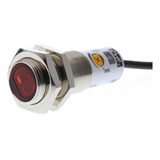 Sensor Difuso Led M18 Metalico, Cable 2m Ip67 Rango 1m Optex