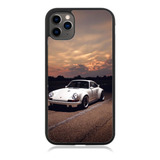 Funda Protector Para iPhone Porsche Blanco Sport Atardecer