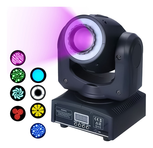 Cabeza Movil Spot Led 60w Dmx Alta Velocidad Gobo Multicolor