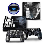 Skin Adesivo The Last Of Us Part 2 Ps4 Slim + 2 Controles
