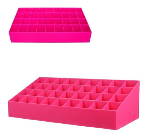 Organizador 36 Porta Batom Coloridos Kit P/ Maleta Maquiagem