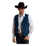 Chaleco Vaquero Occidental De Piel De Vaca Para Hombre, Part