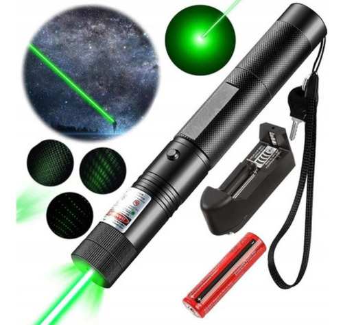 Kit 2 Canetas Laser Verde Pointer Recarregável Potente Forte