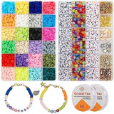 Kit De Abalorios Para Pulseras, Collares Y Bisutería 6000