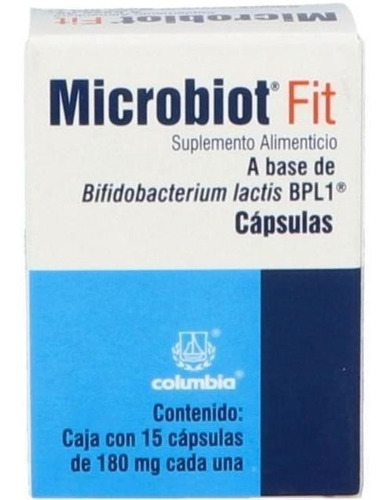 Suplemento En Cápsulas Columbia  Bifidobacterium Lactis Bpl1 Microbiot Fit Bifidobacterium Lactis Bpl1 En Caja De 2.7g 15 Un