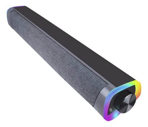 Barra De Sonido Gadnic Efecto Dual Estéreo 3d 8 Luces Color Color Negro