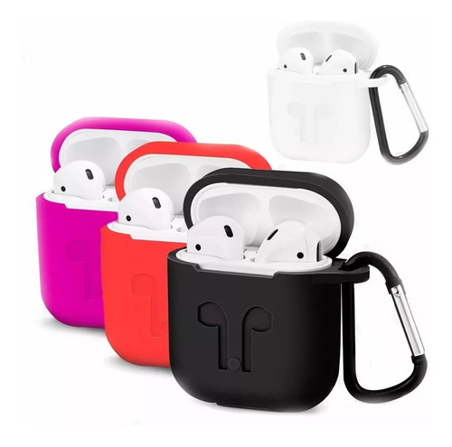 Case Funda Protectora Premium Para Apple AirPods Con Gancho