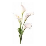 Flor Plástica Decorativa Tulipan Blanco 65cm