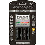 Eneloop Panasonic Cargador Con 4aa Baterías Recargables