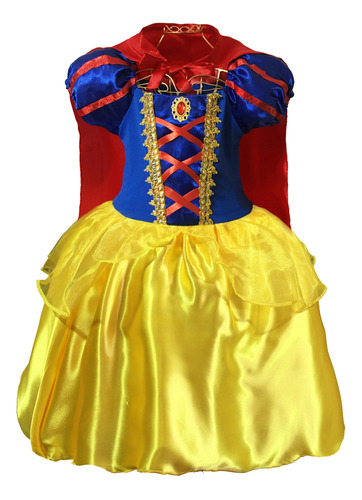 Vestido Princesa Infantil Menina Luxo Linda Criança Rainha