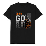 Polera Unisex Basket Nba Basketball Go Play Estampado