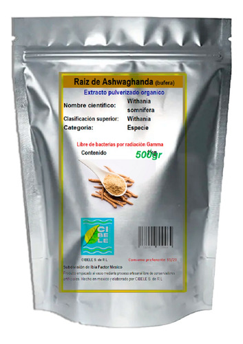 Paquete Aswhagandha 500g Y Rhodiola 500g Organica