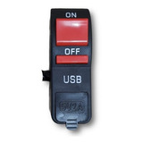 Botão Interruptor Liga Desliga + Carregador Usb Moto