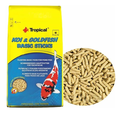 Alimento Tropical Koi & Goldfish Basic Sticks 800g - Flote