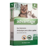 Pipeta Antiparasitario Para Pulga Bayer Advantage Para Perro Y Gato Hasta 4kg Color Verde
